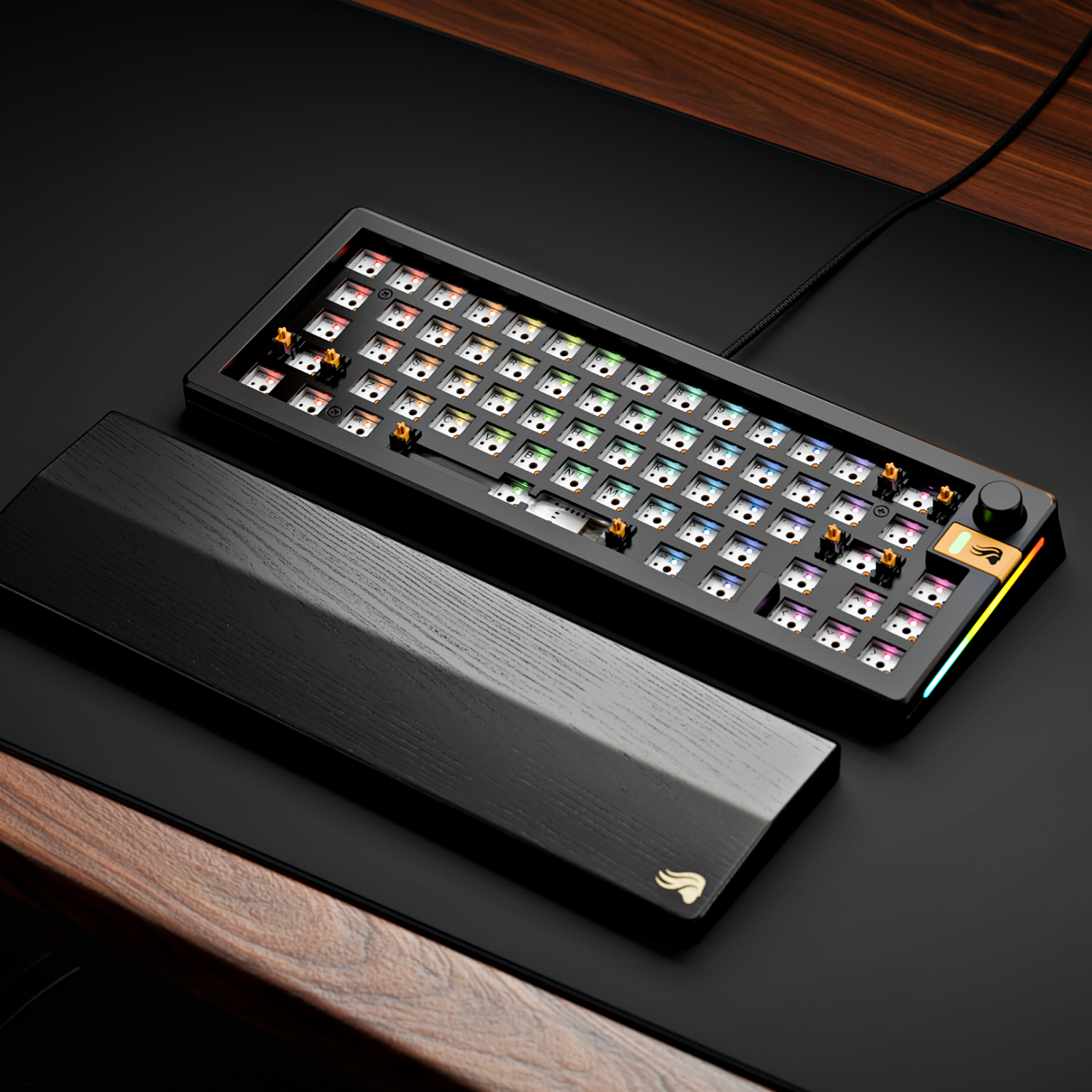 A large marketing image providing additional information about the product Glorious GMMK 3 Compact Mechanical Keyboard - Black (Barebones) - Additional alt info not provided