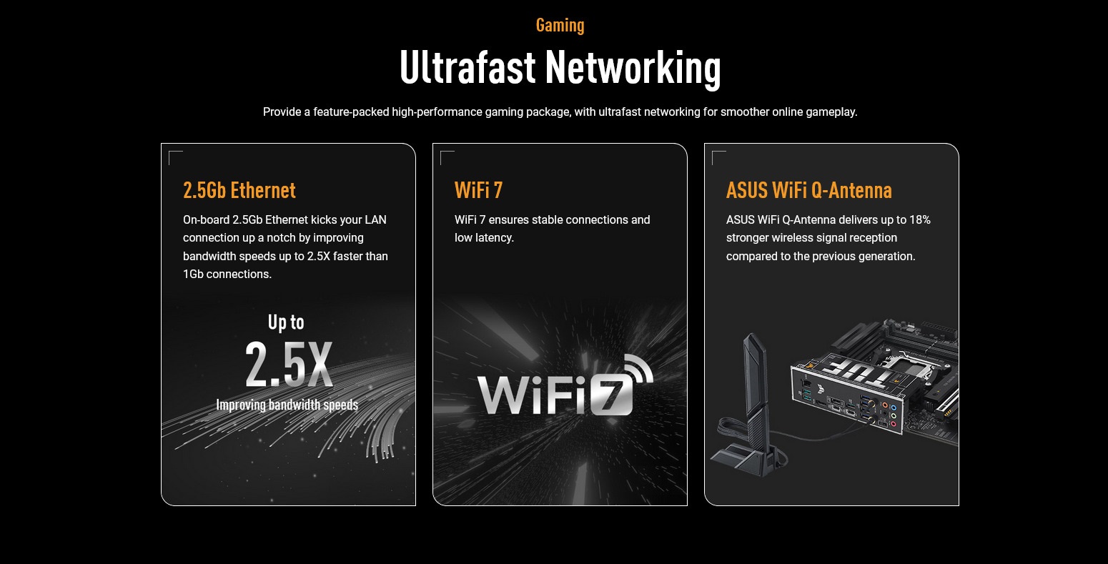 A large marketing image providing additional information about the product ASUS TUF Gaming X870-PLUS WiFi AM5 ATX Desktop Motherboard - Additional alt info not provided