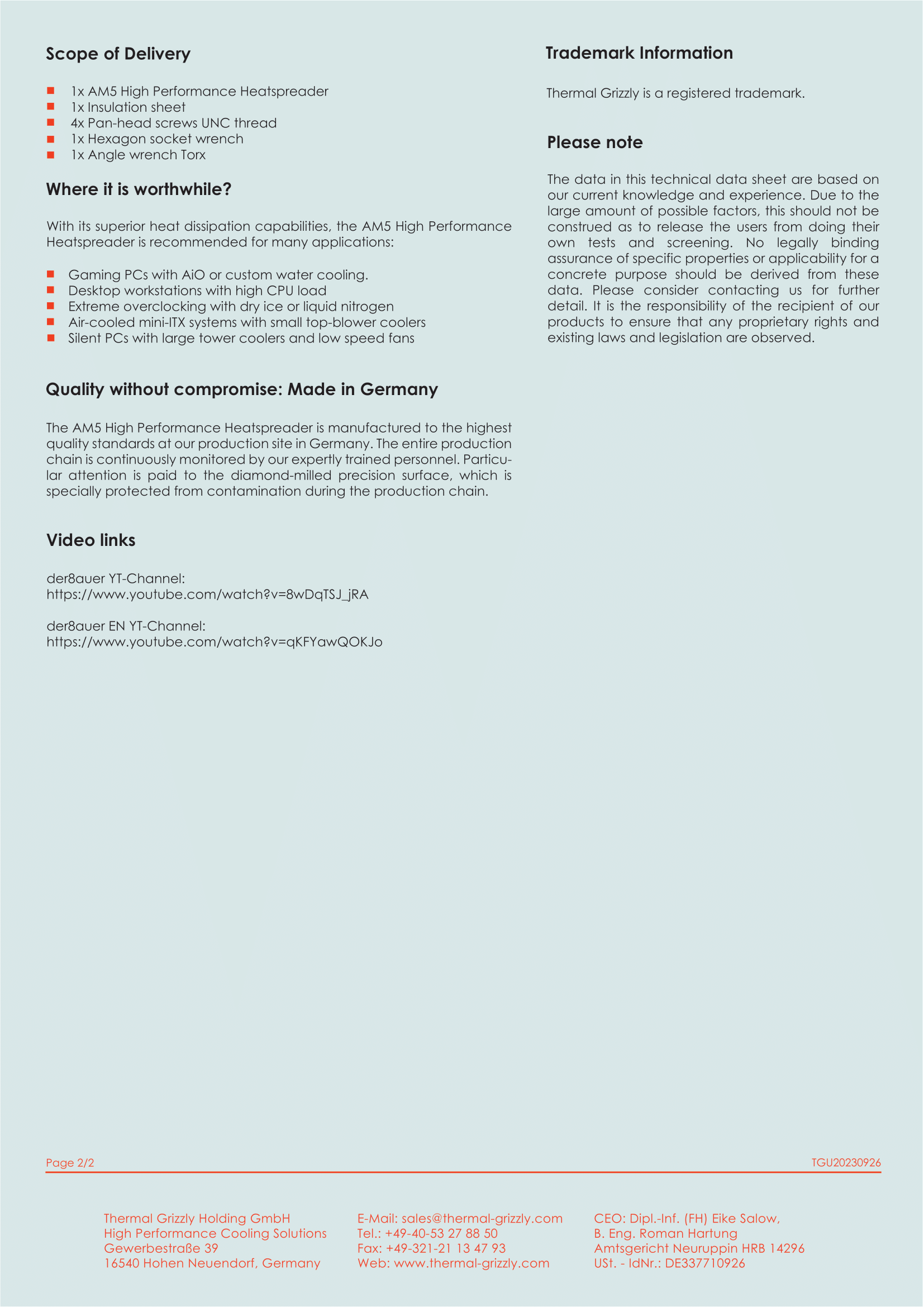 A large marketing image providing additional information about the product Thermal Grizzly Heatspreader - IHS Replacement for AMD AM5 - Additional alt info not provided