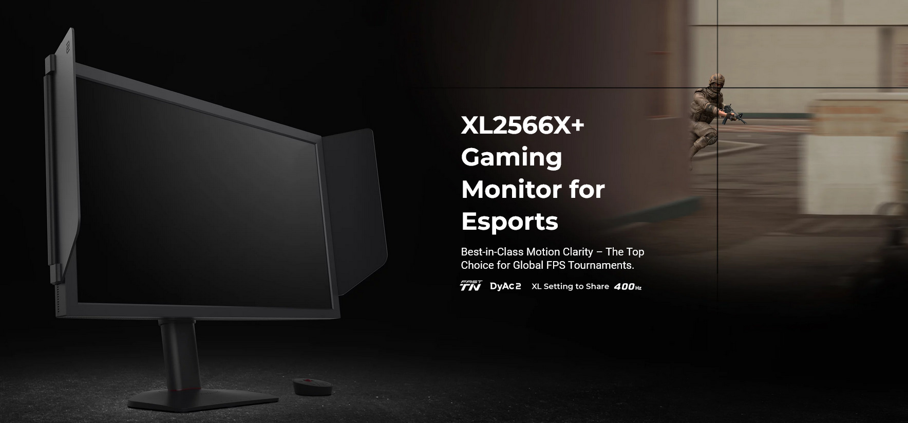 A large marketing image providing additional information about the product BenQ Zowie XL2566X+ 24" 400Hz 1080p TN Monitor - Additional alt info not provided