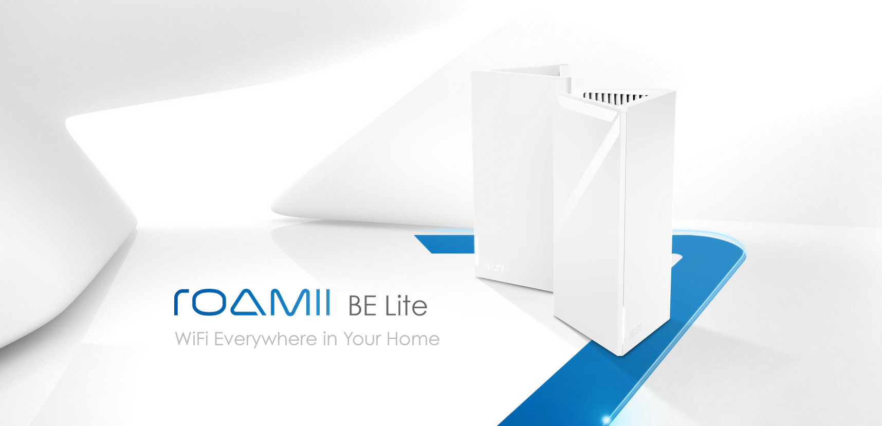 A large marketing image providing additional information about the product MSI Roamii BE Lite Dual Band WiFi 7 Mesh System - 2 Pack - Additional alt info not provided