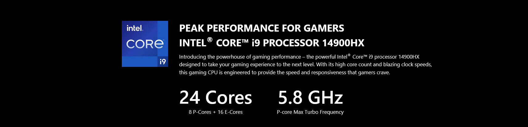 A large marketing image providing additional information about the product MSI Vector 16 HX (A14V) - 16" 240Hz, 14th Gen i9, RTX 4080, 32GB/1TB - Win 11 Gaming Notebook - Additional alt info not provided