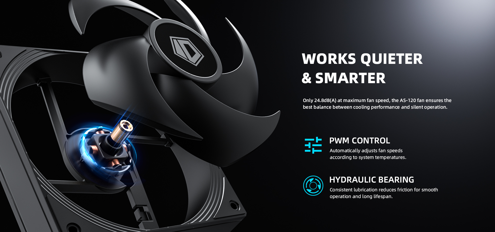 A large marketing image providing additional information about the product ID-COOLING FROZN A410 SE CPU Cooler - Black - Additional alt info not provided