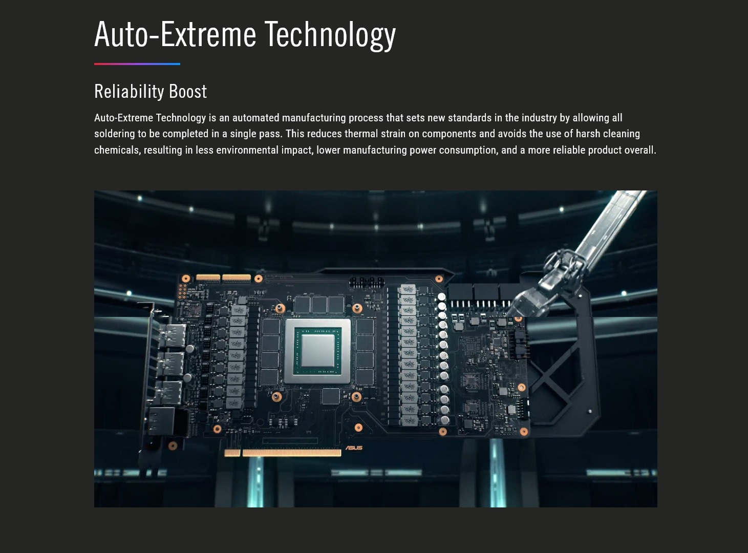 A large marketing image providing additional information about the product ASUS GeForce RTX 4080 SUPER ROG Strix 16GB GDDR6X - Additional alt info not provided