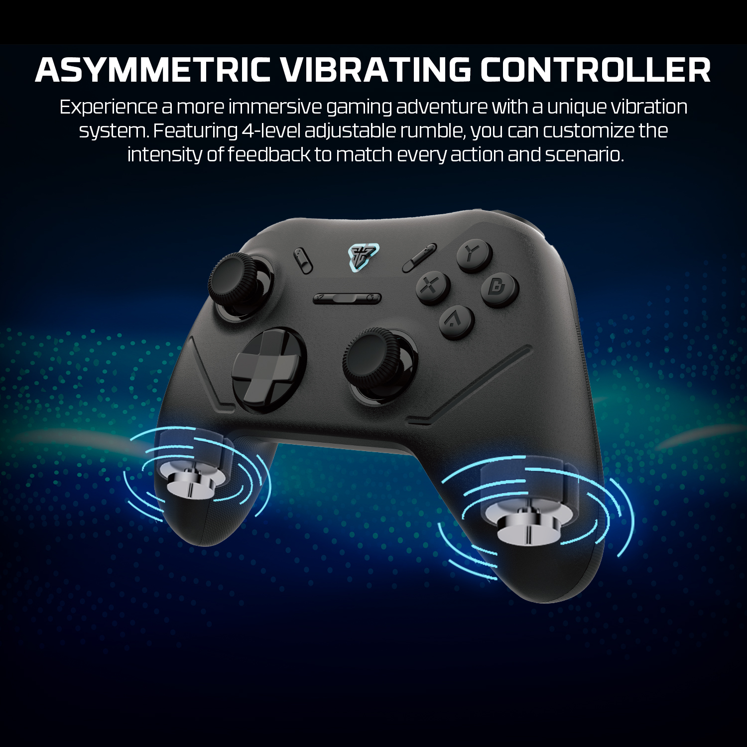 A large marketing image providing additional information about the product Fantech Shooter III Gamepad - Wireless Multi-Platform Hall-Effect Controller (Black) - Additional alt info not provided