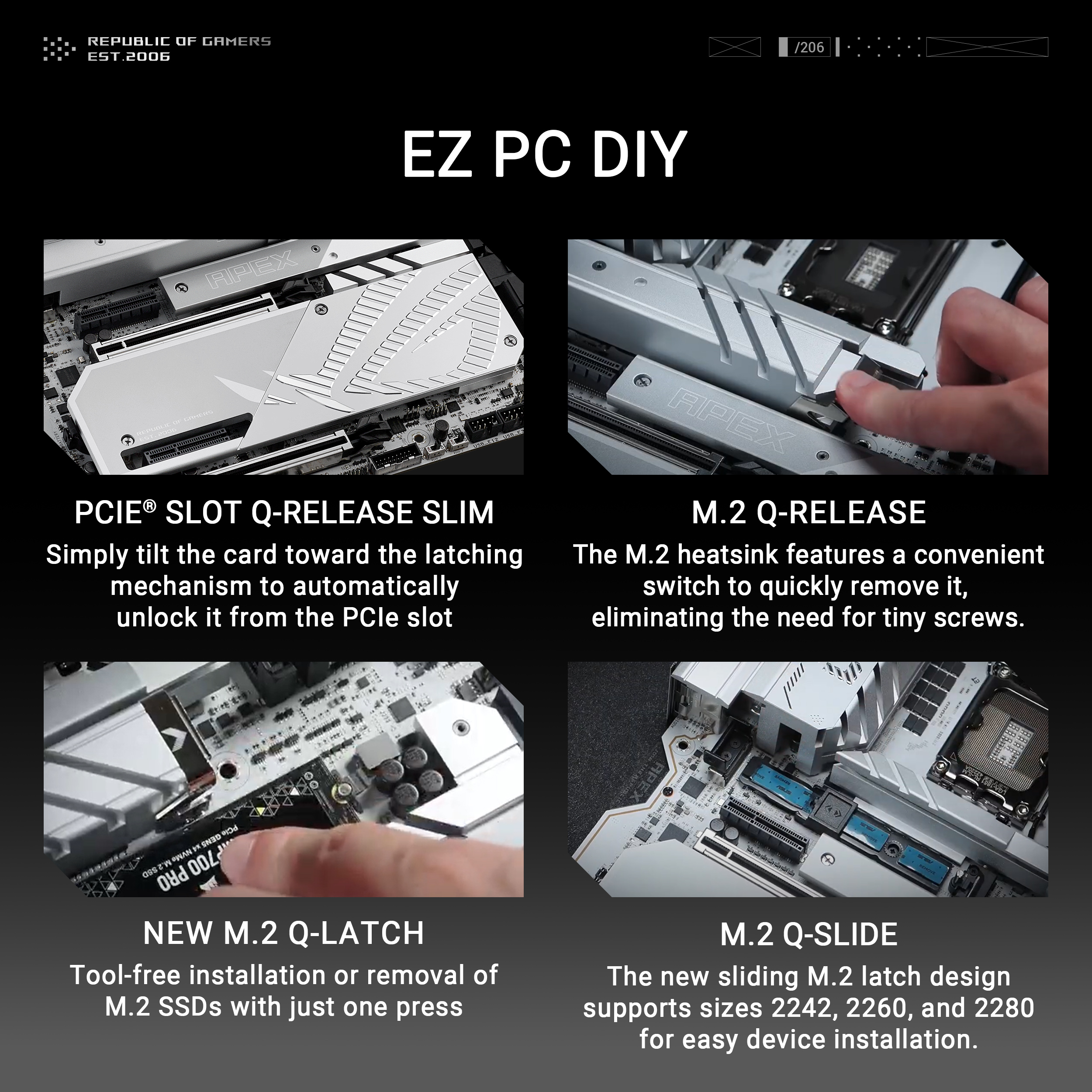 A large marketing image providing additional information about the product ASUS ROG Maximus Z890 Apex LGA1851 ATX Desktop Motherboard - Additional alt info not provided