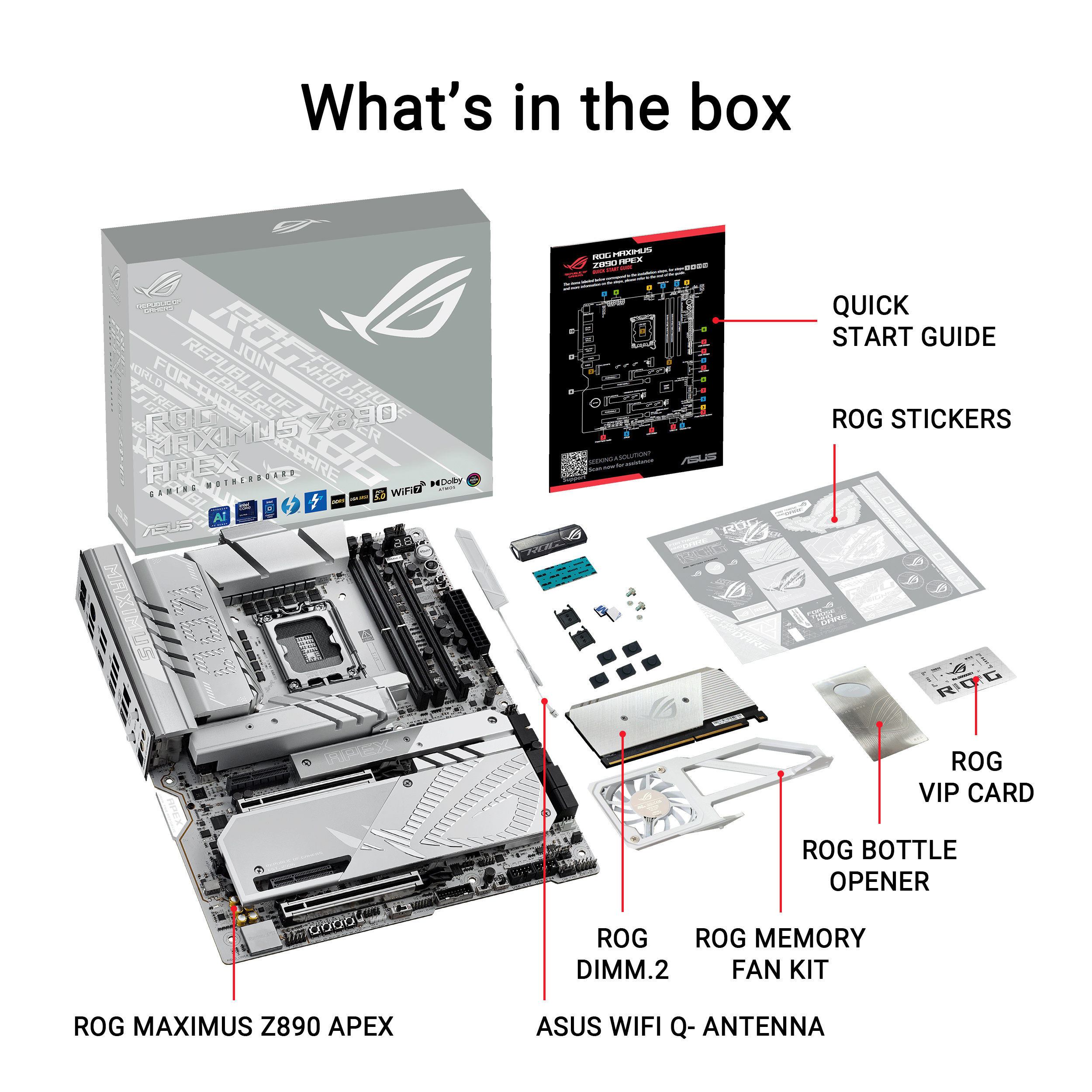 A large marketing image providing additional information about the product ASUS ROG Maximus Z890 Apex LGA1851 ATX Desktop Motherboard - Additional alt info not provided