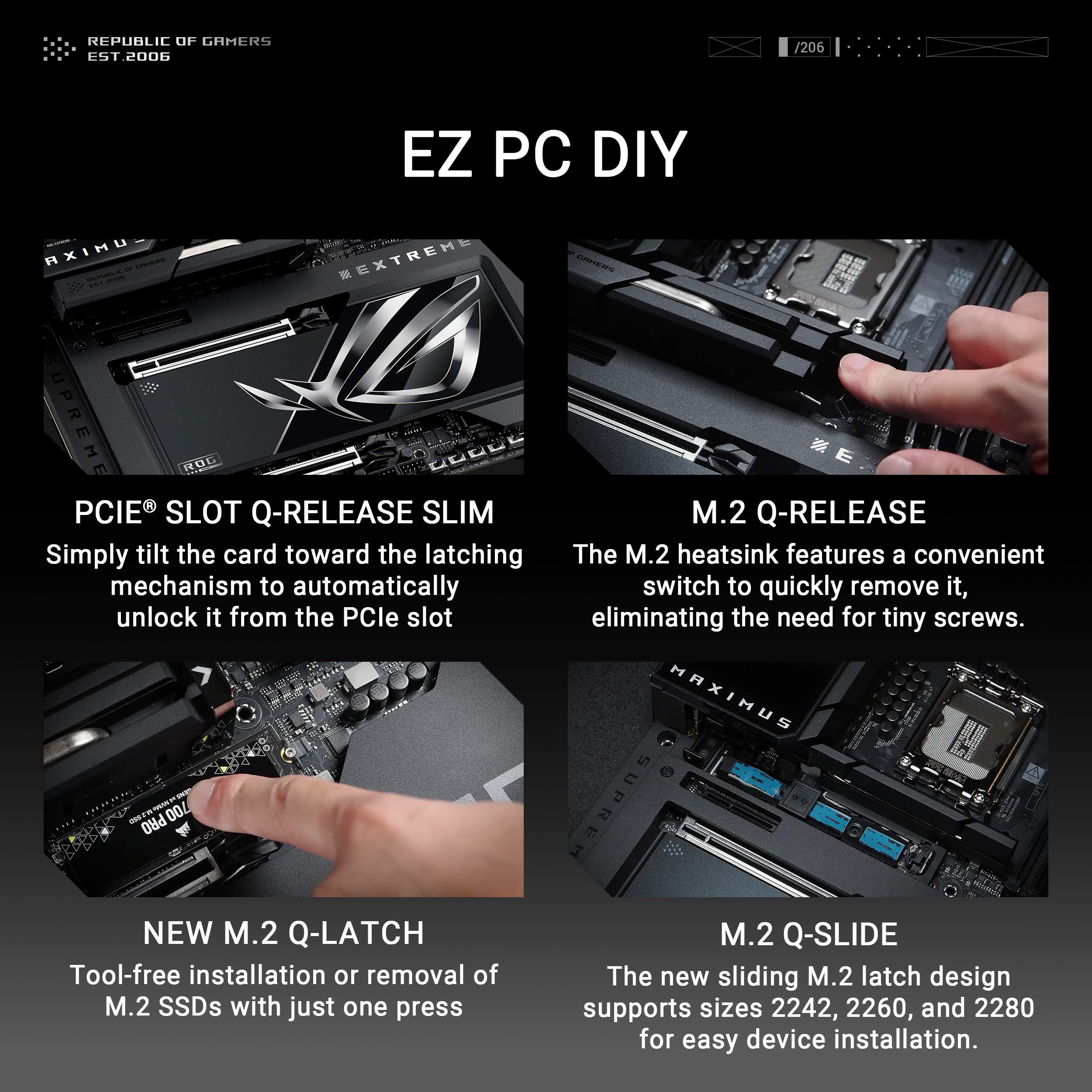 A large marketing image providing additional information about the product ASUS ROG Maximus Z890 Extreme LGA1851 eATX Desktop Motherboard - Additional alt info not provided