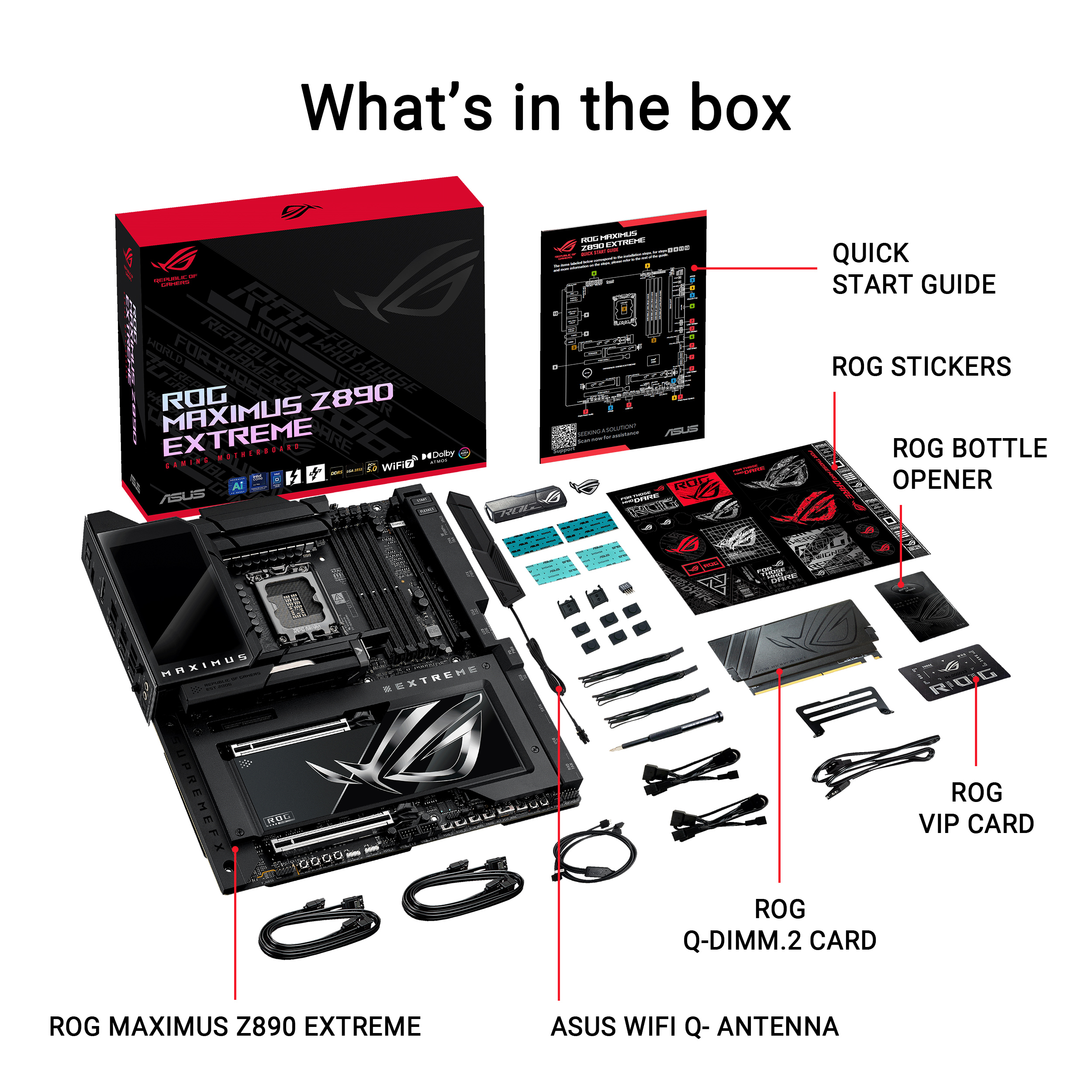 A large marketing image providing additional information about the product ASUS ROG Maximus Z890 Extreme LGA1851 eATX Desktop Motherboard - Additional alt info not provided