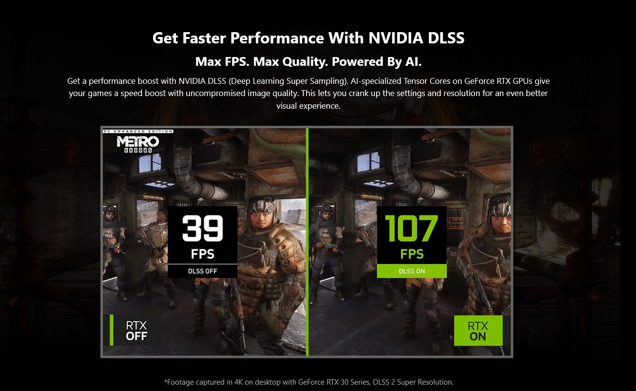 A large marketing image providing additional information about the product MSI GeForce RTX 3050 Ventus 2X E OC 6GB GDDR6 - Additional alt info not provided