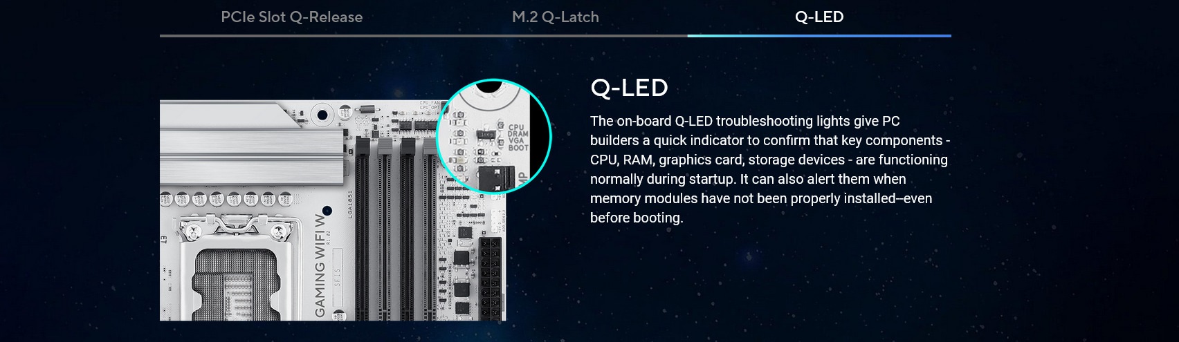 A large marketing image providing additional information about the product ASUS Z890 AYW Gaming WiFi W LGA1851 ATX Desktop Motherboard - Additional alt info not provided