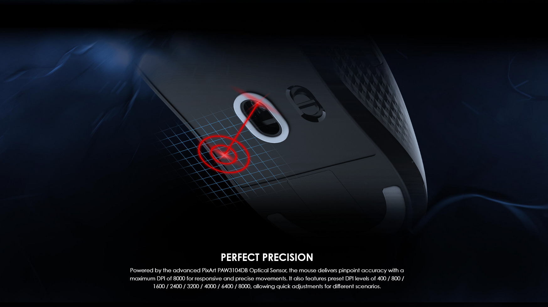 A large marketing image providing additional information about the product MSI Versa 300 Wireless Gaming Mouse - Additional alt info not provided