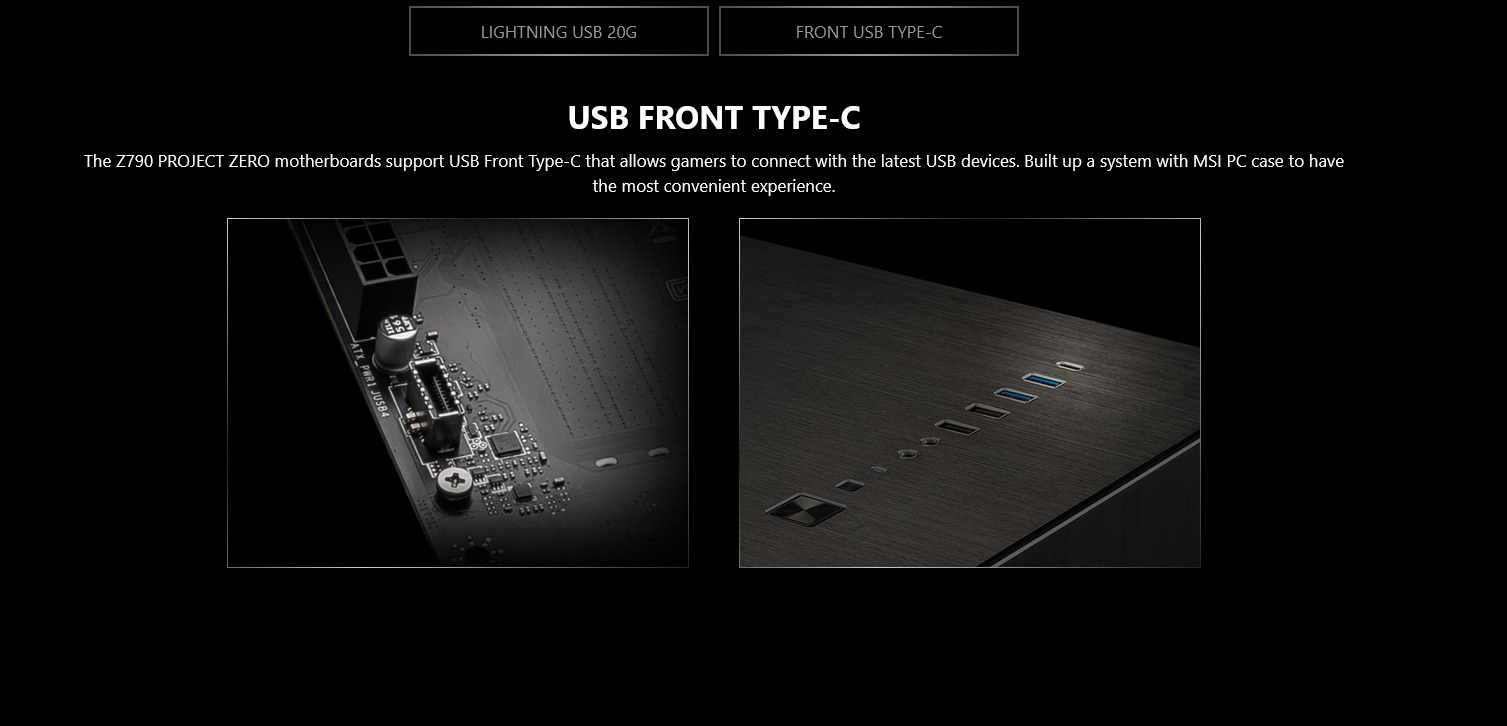 A large marketing image providing additional information about the product MSI Z790 Project Zero LGA1700 ATX Desktop Motherboard - Additional alt info not provided