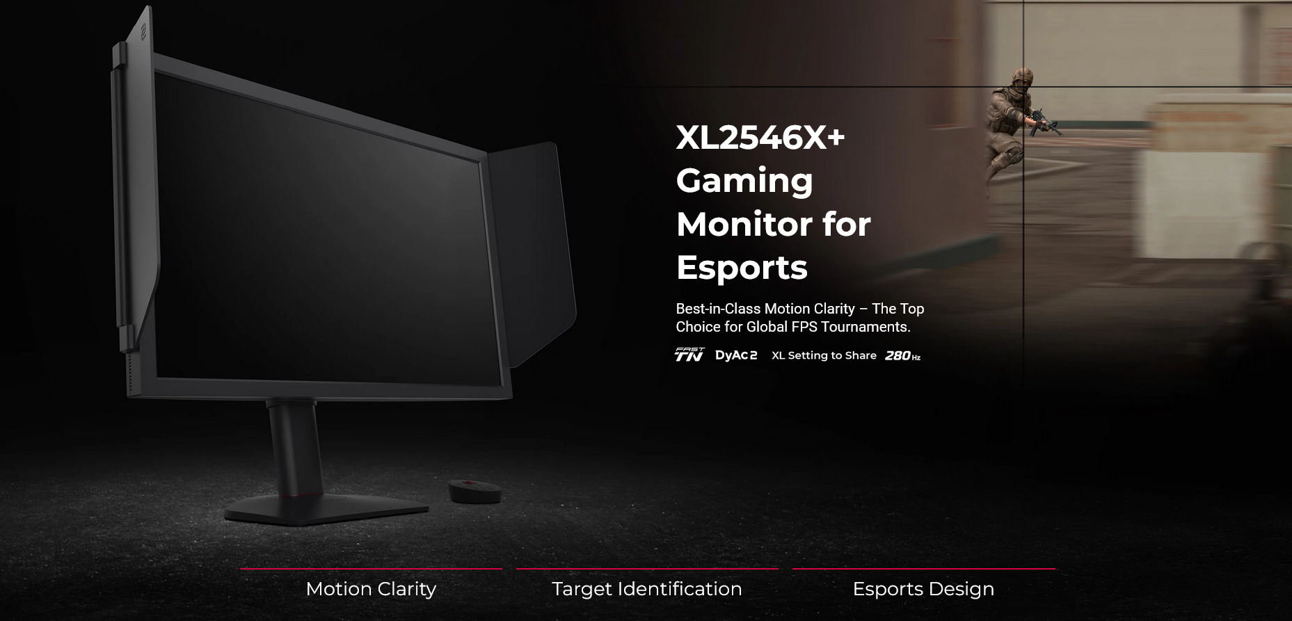 A large marketing image providing additional information about the product BenQ Zowie XL2546X+ 24" 1080p 280Hz Fast TN Monitor - Additional alt info not provided