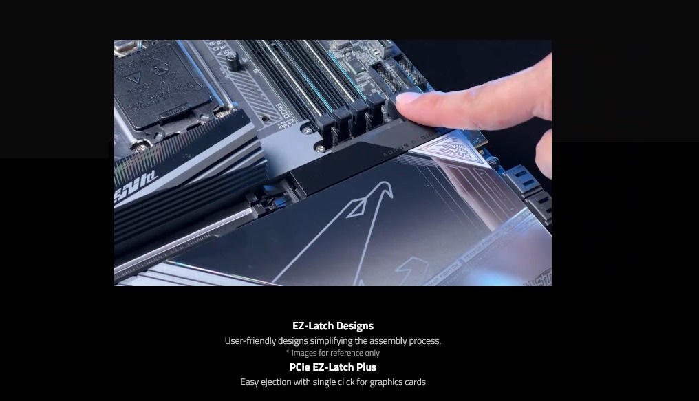 A large marketing image providing additional information about the product Gigabyte W790 AI Top LGA4677 eATX Desktop Motherboard - Additional alt info not provided