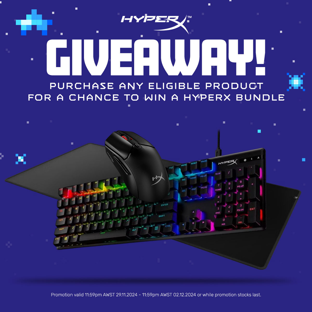 Cyber Weekend 2024 HyperX Giveaway PLE Computers