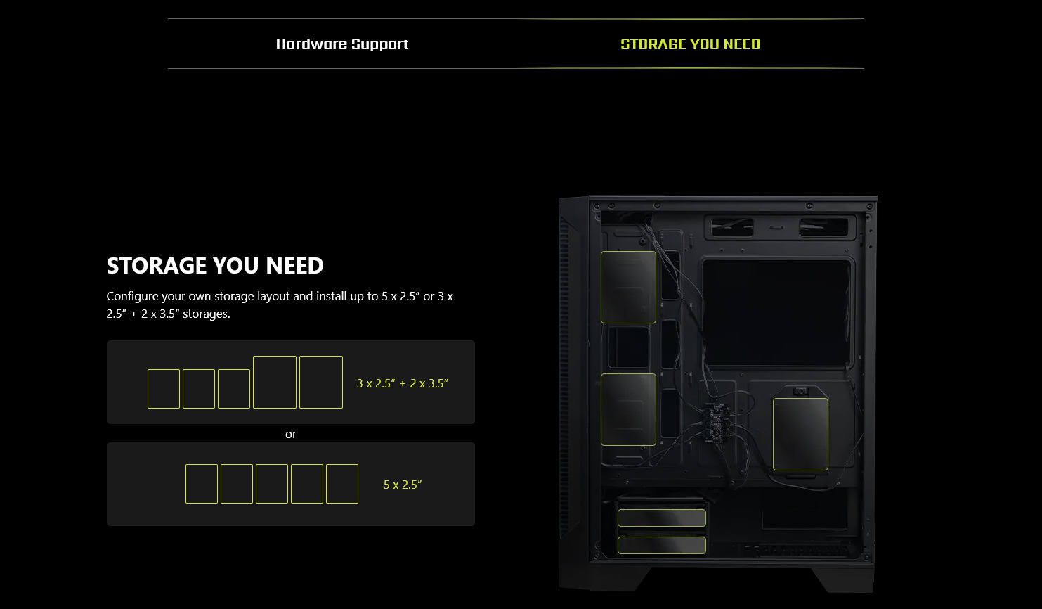 A large marketing image providing additional information about the product MSI MAG Forge 120A Airflow Mid Tower Case - Black - Additional alt info not provided