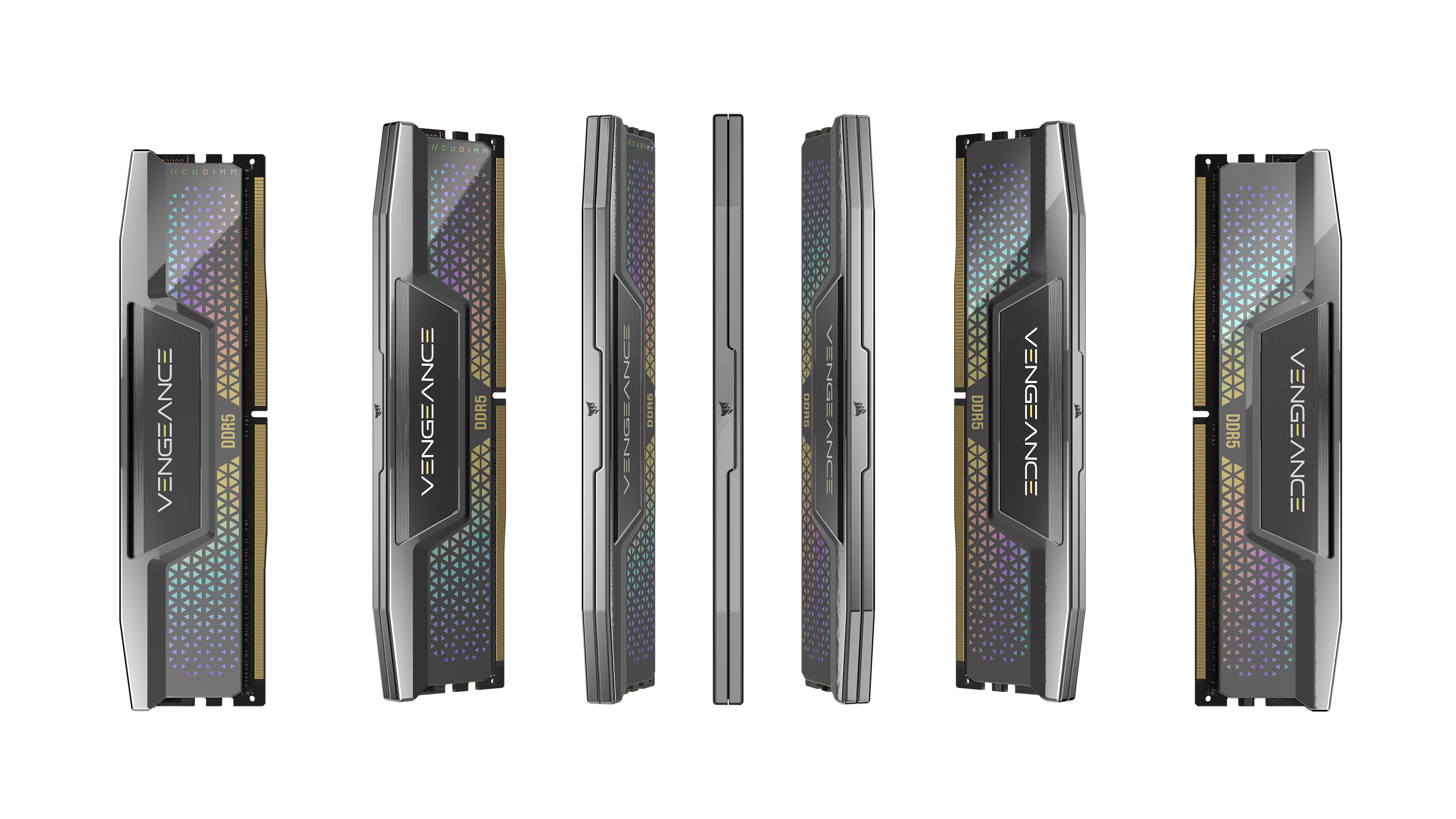 A large marketing image providing additional information about the product Corsair Vengeance 48GB Kit (2x24GB) XMP DDR5-8400 C40 CUDIMM (Silver) - Additional alt info not provided