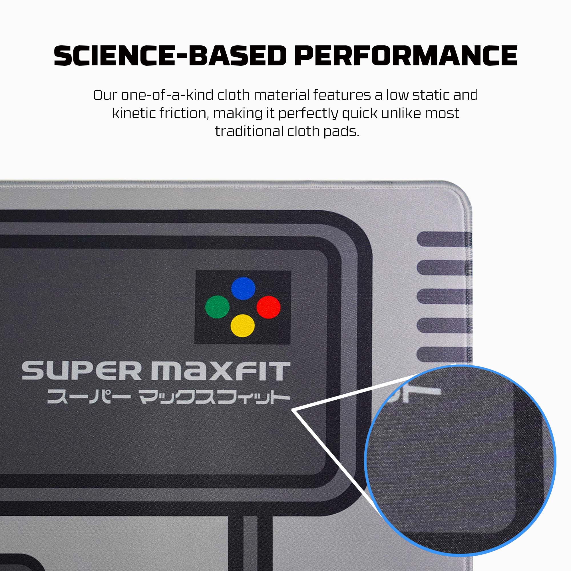 A large marketing image providing additional information about the product Fantech ATO MP905 Mousepad - (SUPER MAXFIT) - Additional alt info not provided