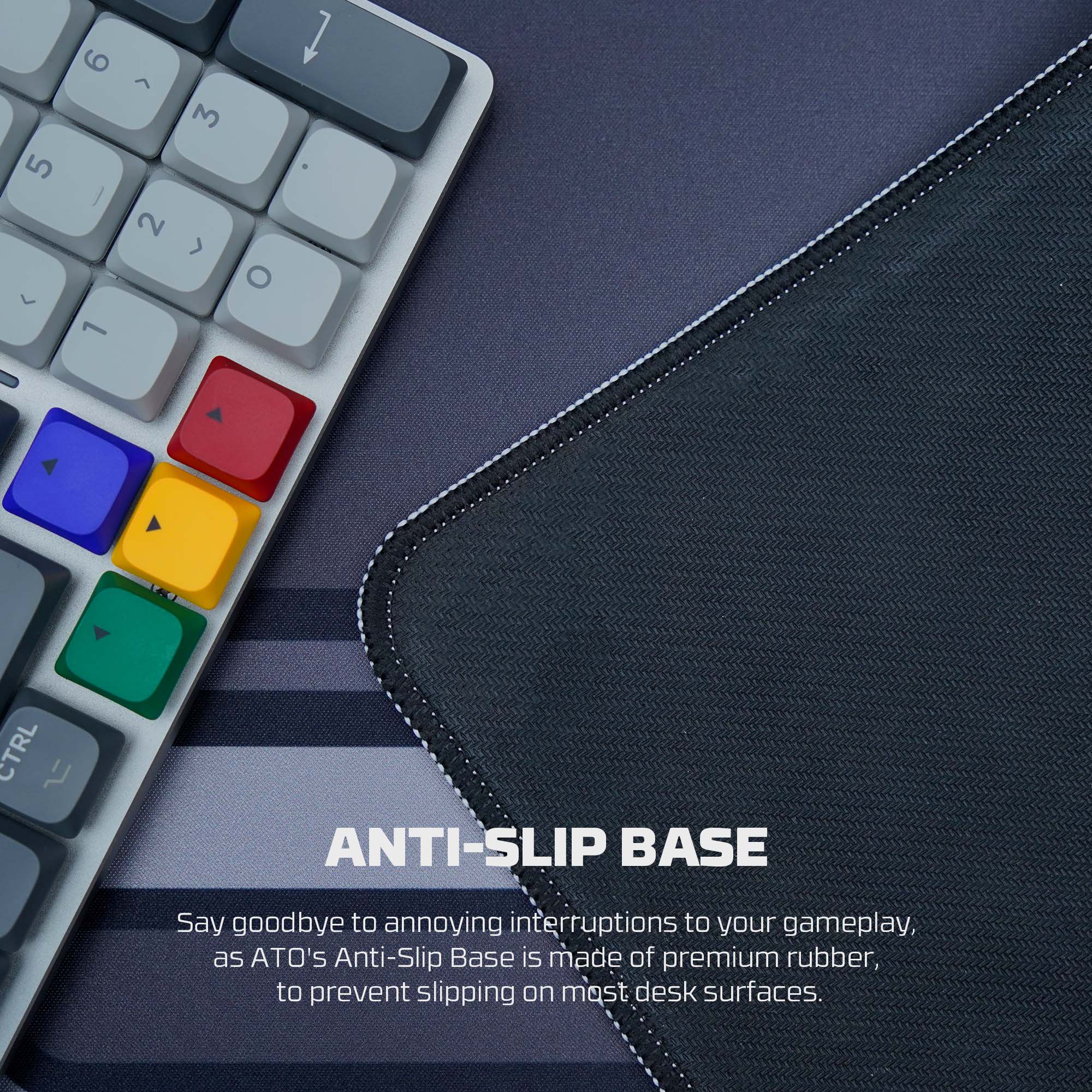 A large marketing image providing additional information about the product Fantech ATO MP905 Mousepad - (SUPER MAXFIT) - Additional alt info not provided