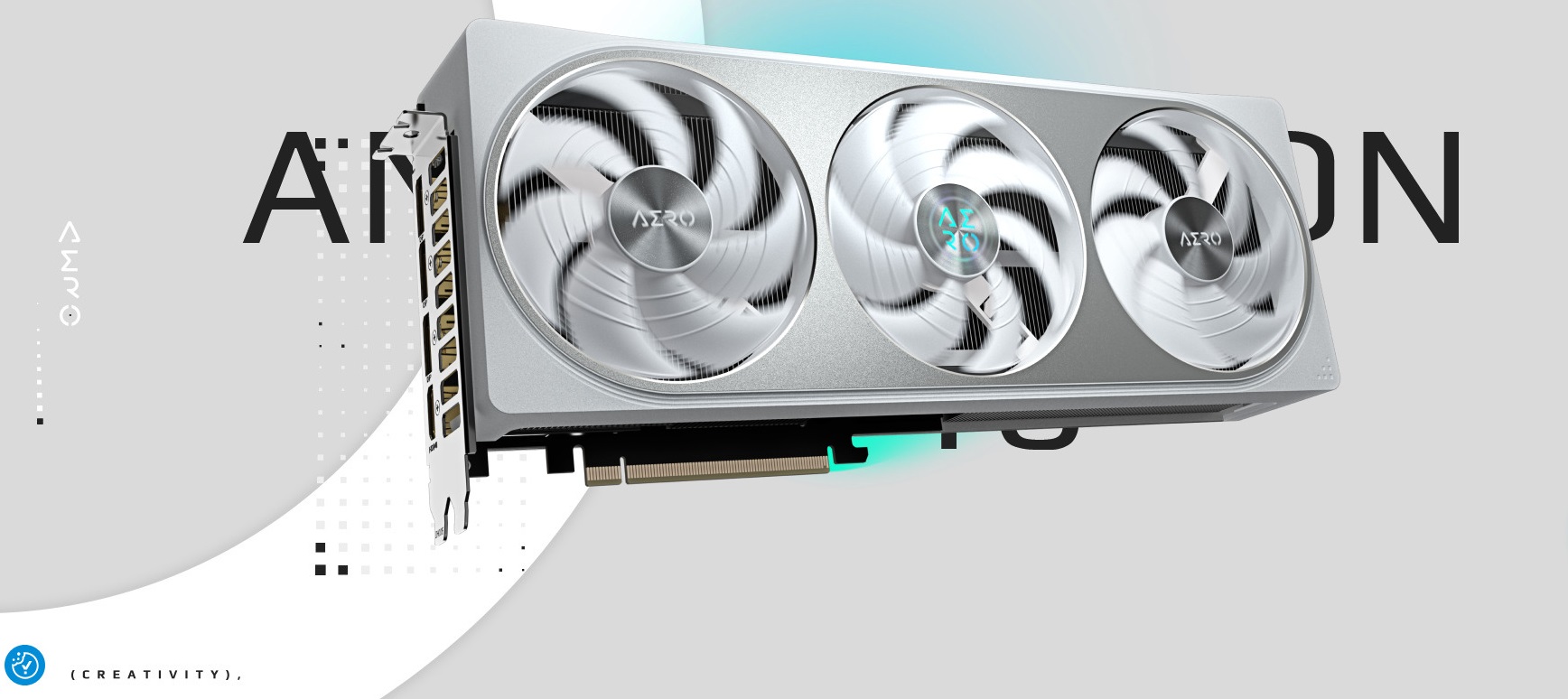 A large marketing image providing additional information about the product Gigabyte GeForce RTX 5080 Aero OC SFF 16GB GDDR7 - Additional alt info not provided