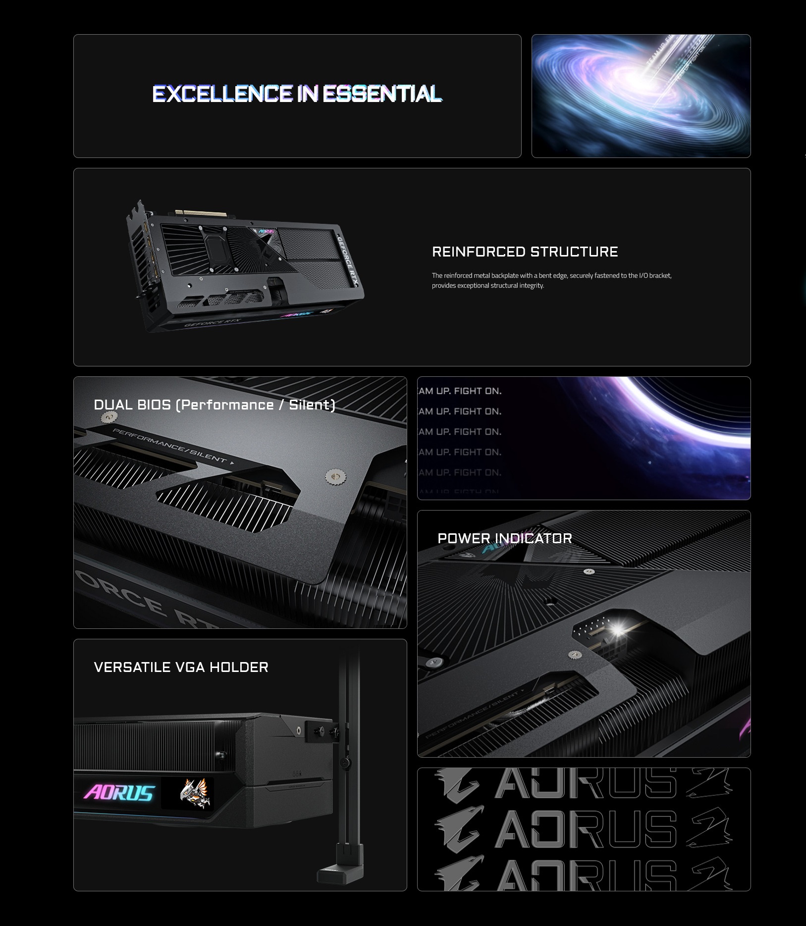 A large marketing image providing additional information about the product Gigabyte GeForce RTX 5080 Aorus Master 16GB GDDR7 - Additional alt info not provided