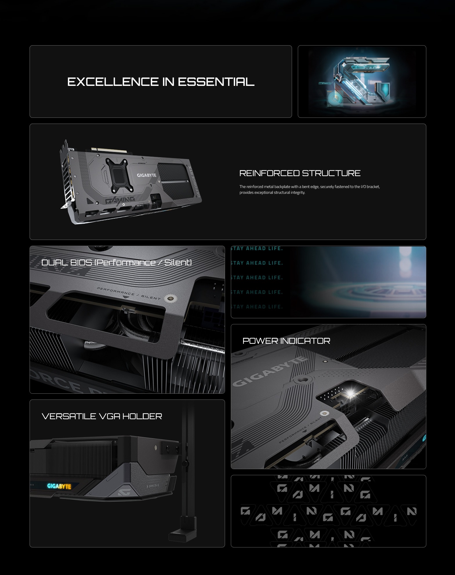 A large marketing image providing additional information about the product Gigabyte GeForce RTX 5080 Gaming OC 16GB GDDR7 - Additional alt info not provided