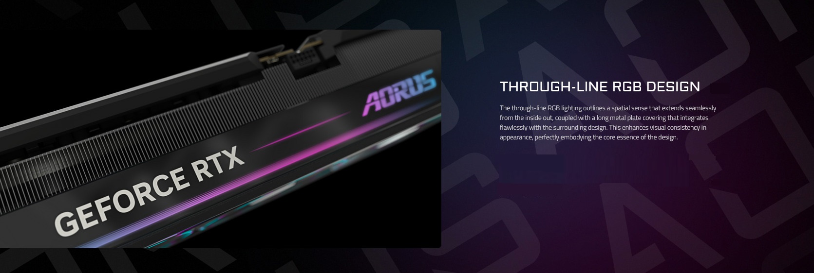 A large marketing image providing additional information about the product Gigabyte GeForce RTX 5090 Aorus Master 32GB GDDR7 - Additional alt info not provided