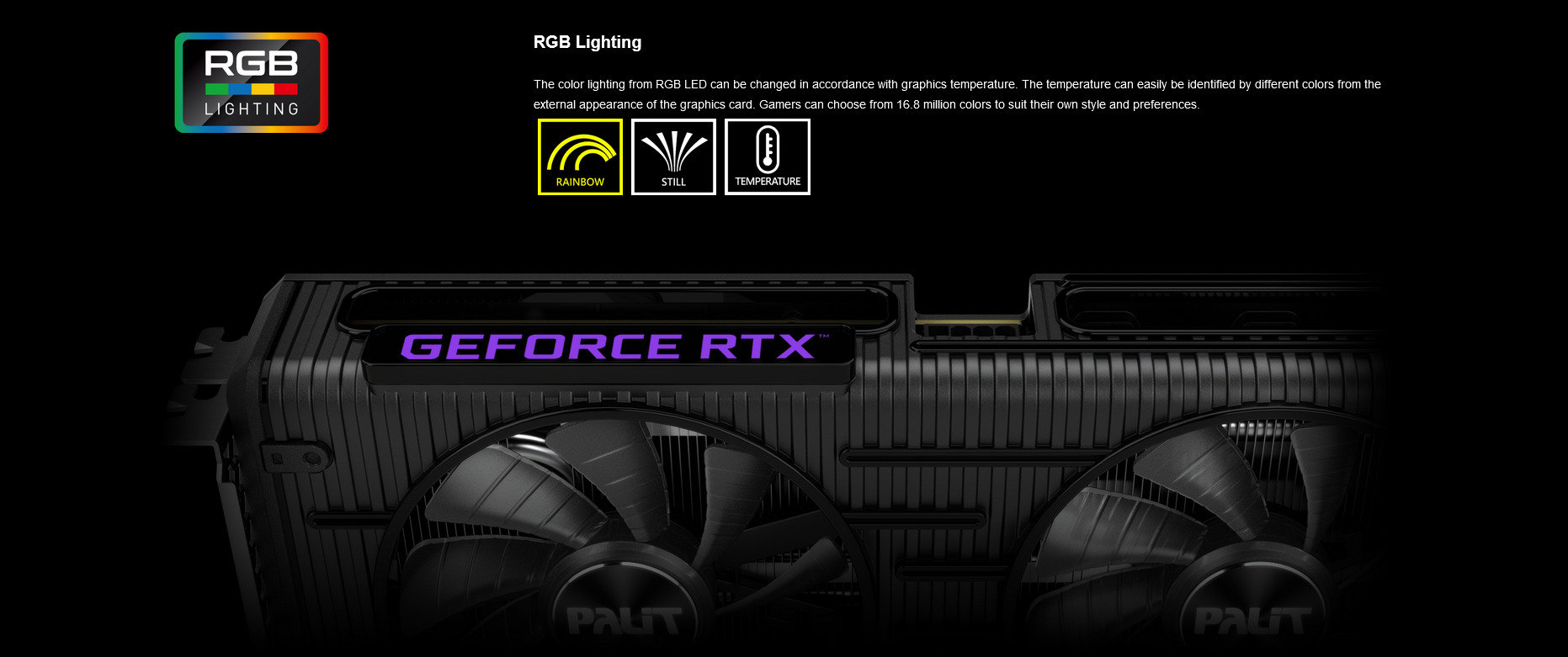 A large marketing image providing additional information about the product Palit GeForce RTX 3050 Dual 8GB GDDR6 - Additional alt info not provided