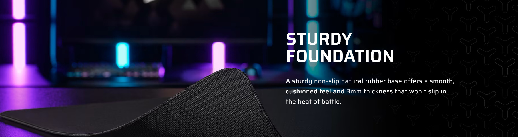 A large marketing image providing additional information about the product Corsair MM500 v2 Hybrid Cloth Gaming Mousepad - Additional alt info not provided