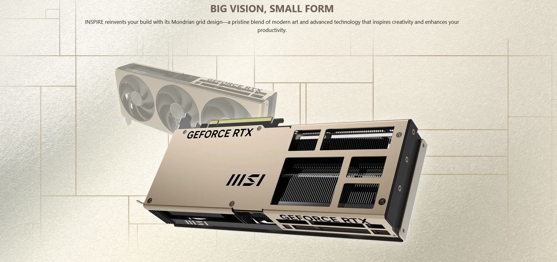 A large marketing image providing additional information about the product MSI GeForce RTX 5080 Inspire 3X OC 16GB GDDR7 - Additional alt info not provided