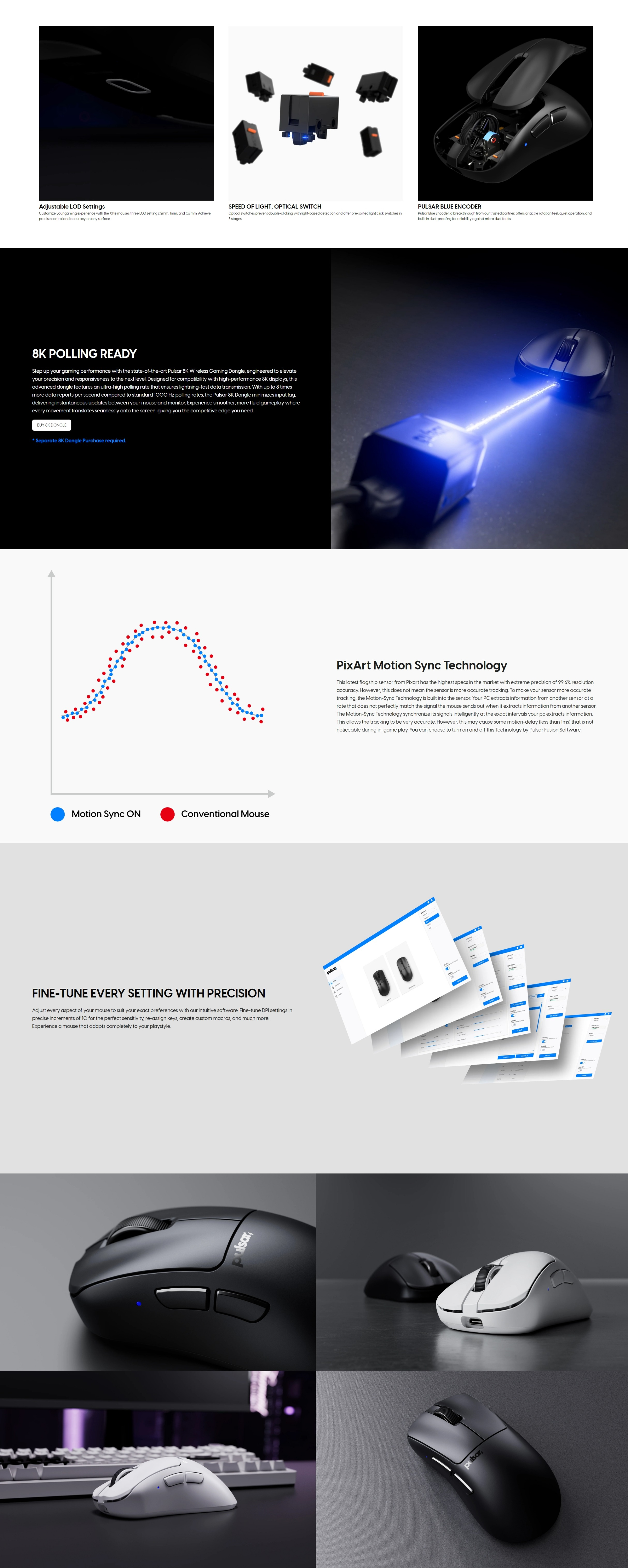 A large marketing image providing additional information about the product Pulsar Xlite v4 - Large 58g Lightweight Wireless Gaming Mouse (Black) - Additional alt info not provided