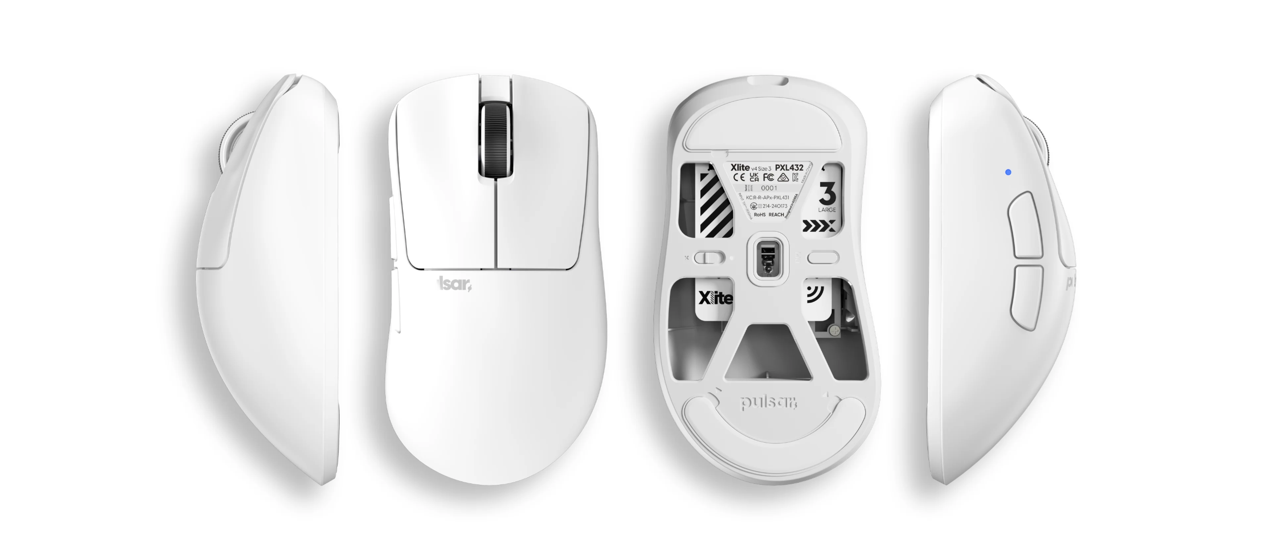 Pulsar Xlite v4 Large - 58g Lightweight Wireless Gaming