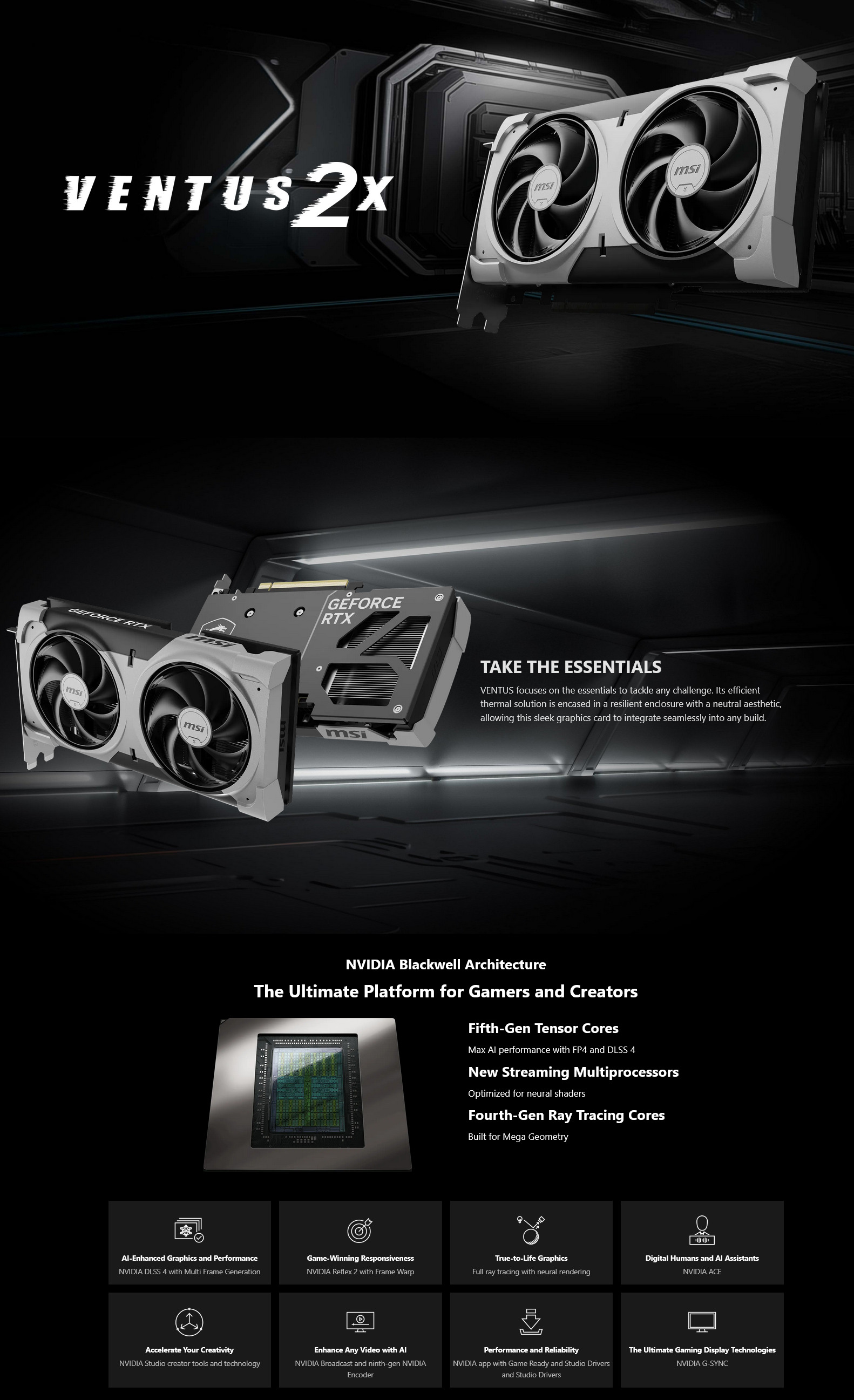 MSI GeForce RTX 5060 Ti Ventus 2X OC PLUS 16GB GDDR7 PLE Computers