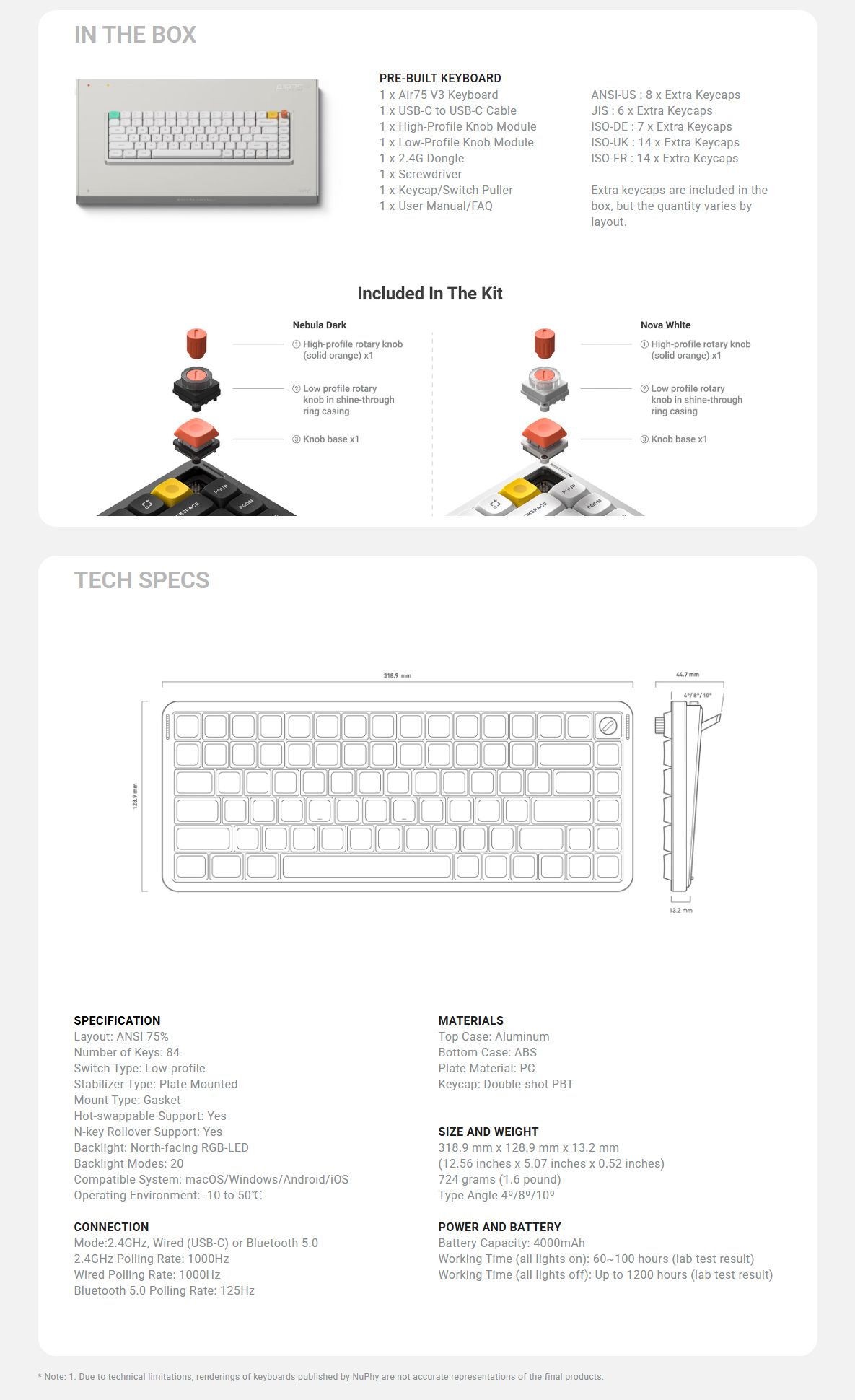 NuPhy Air75 V3 - Nebula Dark / 茶軸 JIS NuPhy Air75 V3 - Nebula Dark / 茶軸 JIS copy of NuPhy Air75