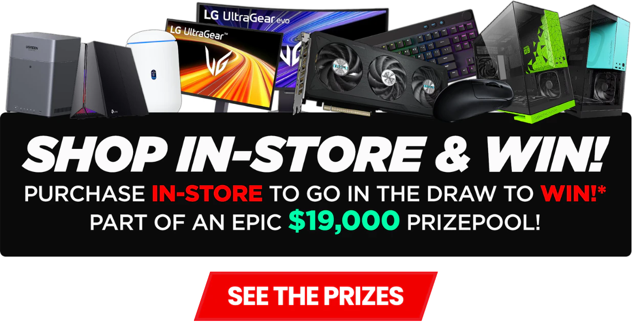 Shop PLE in store for your chance to win sale prizes
