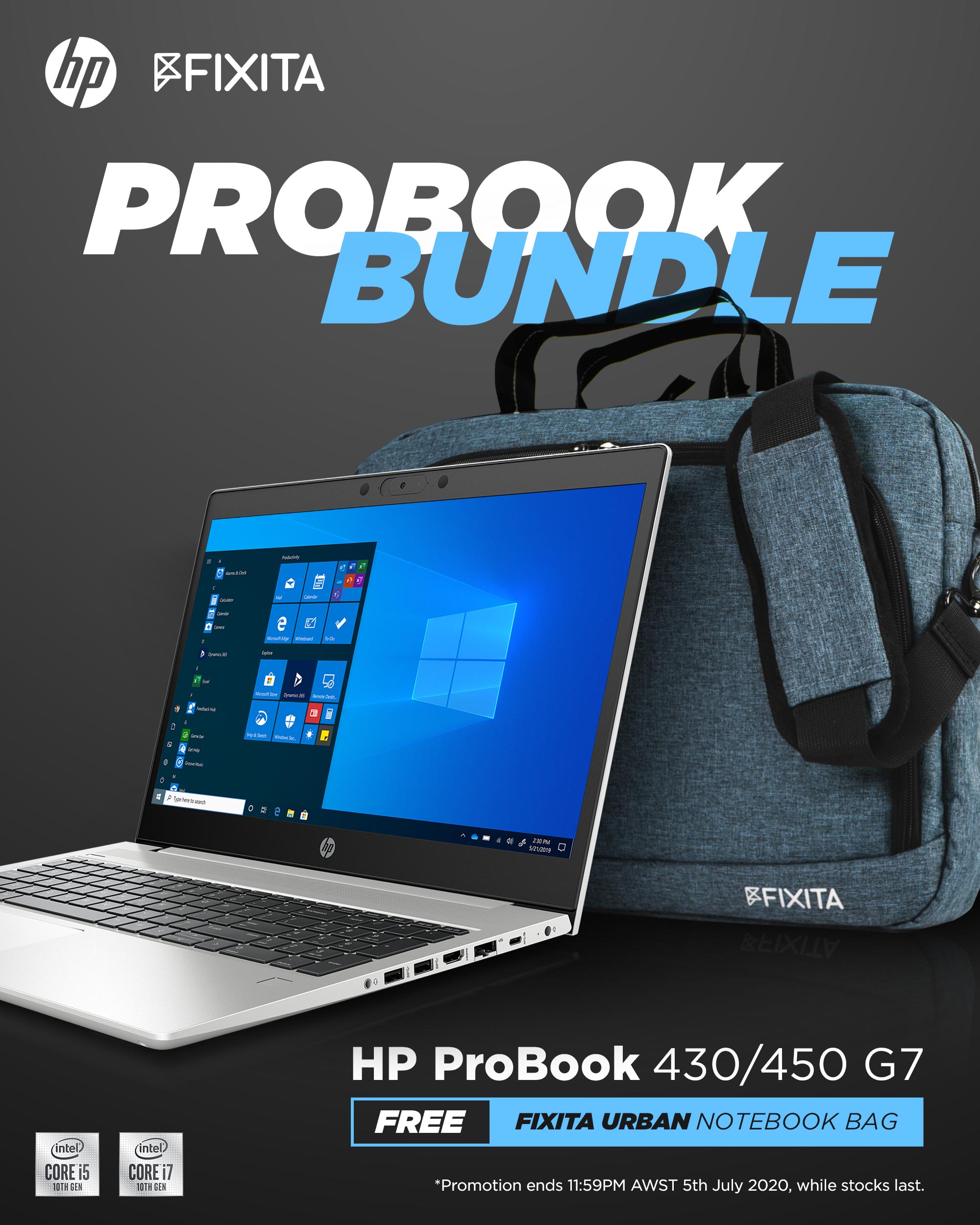 A large marketing image providing additional information about the product HP Notebooks & Fixita Giveaway Promotion - Additional alt info not provided