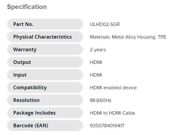 A large marketing image providing additional information about the product ALOGIC Ultra 8K HDMI To HDMI V2.1 Cable - 2m - Additional alt info not provided