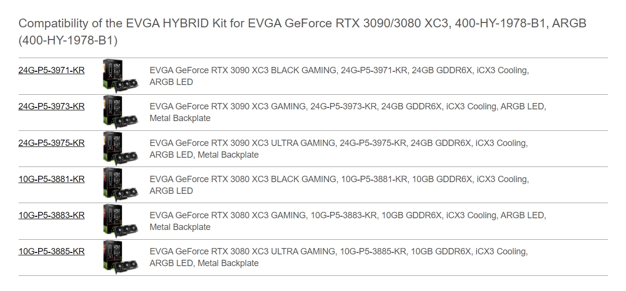 A large marketing image providing additional information about the product eVGA XC3 Hybrid Cooling Upgrade Kit - Additional alt info not provided