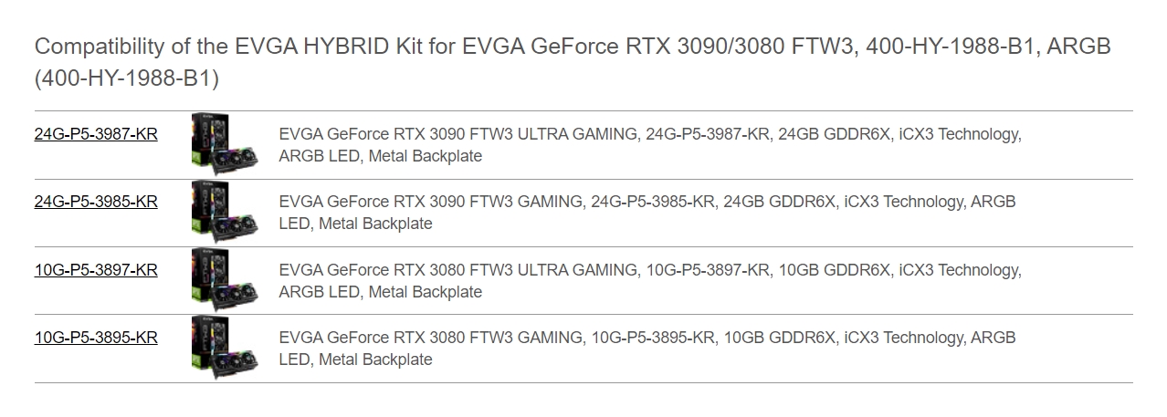 A large marketing image providing additional information about the product EVGA FTW3 Hybrid Cooling Upgrade Kit - Additional alt info not provided