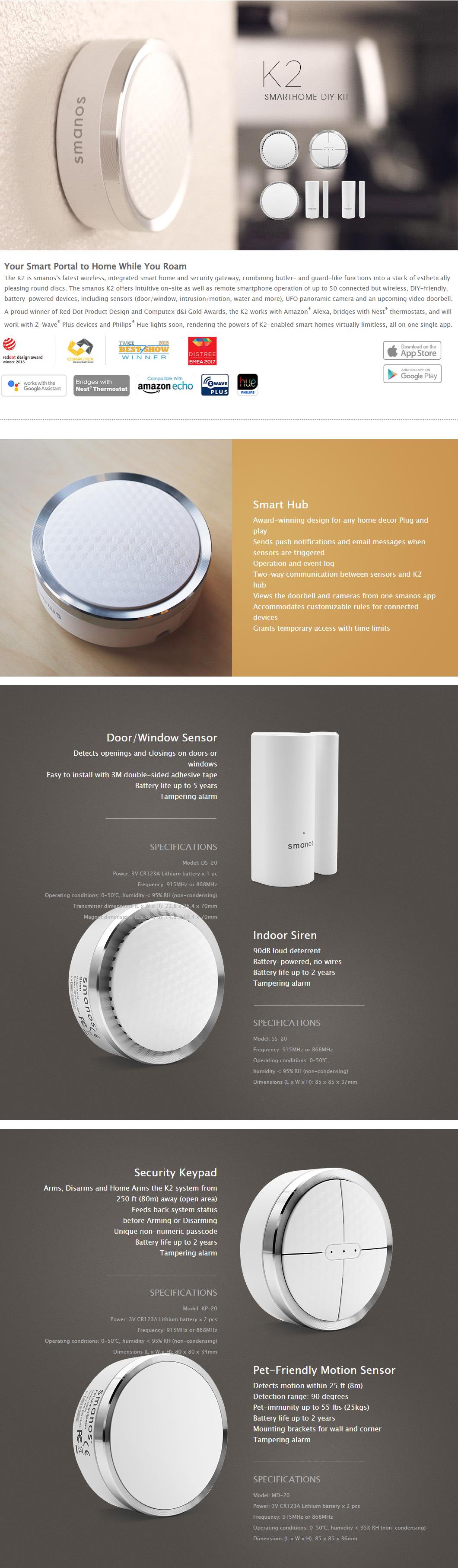 A large marketing image providing additional information about the product Smanos SmartHome DIY Kit - Additional alt info not provided