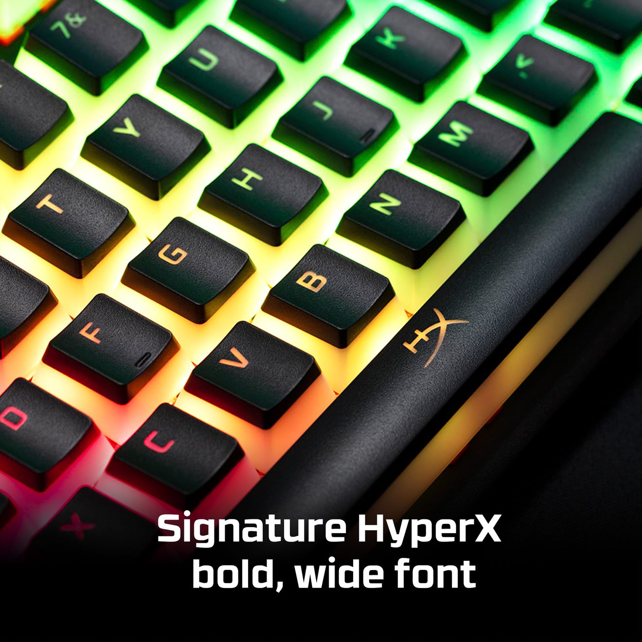 A large marketing image providing additional information about the product HyperX Pudding PBT Keycaps - Full  Set (Pink) - Additional alt info not provided