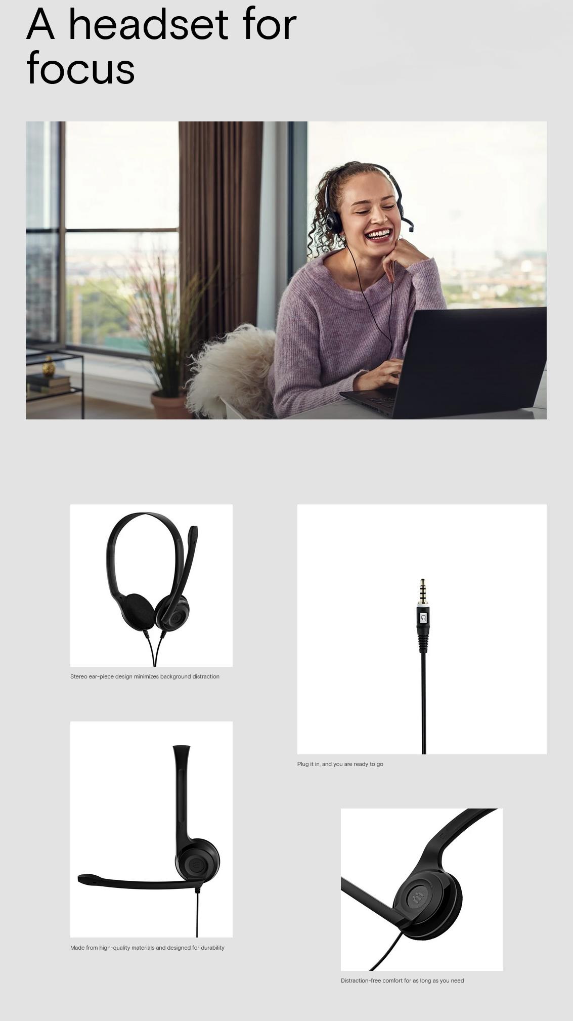 A large marketing image providing additional information about the product EPOS PC 5 Chat - Stereo Headset - Additional alt info not provided