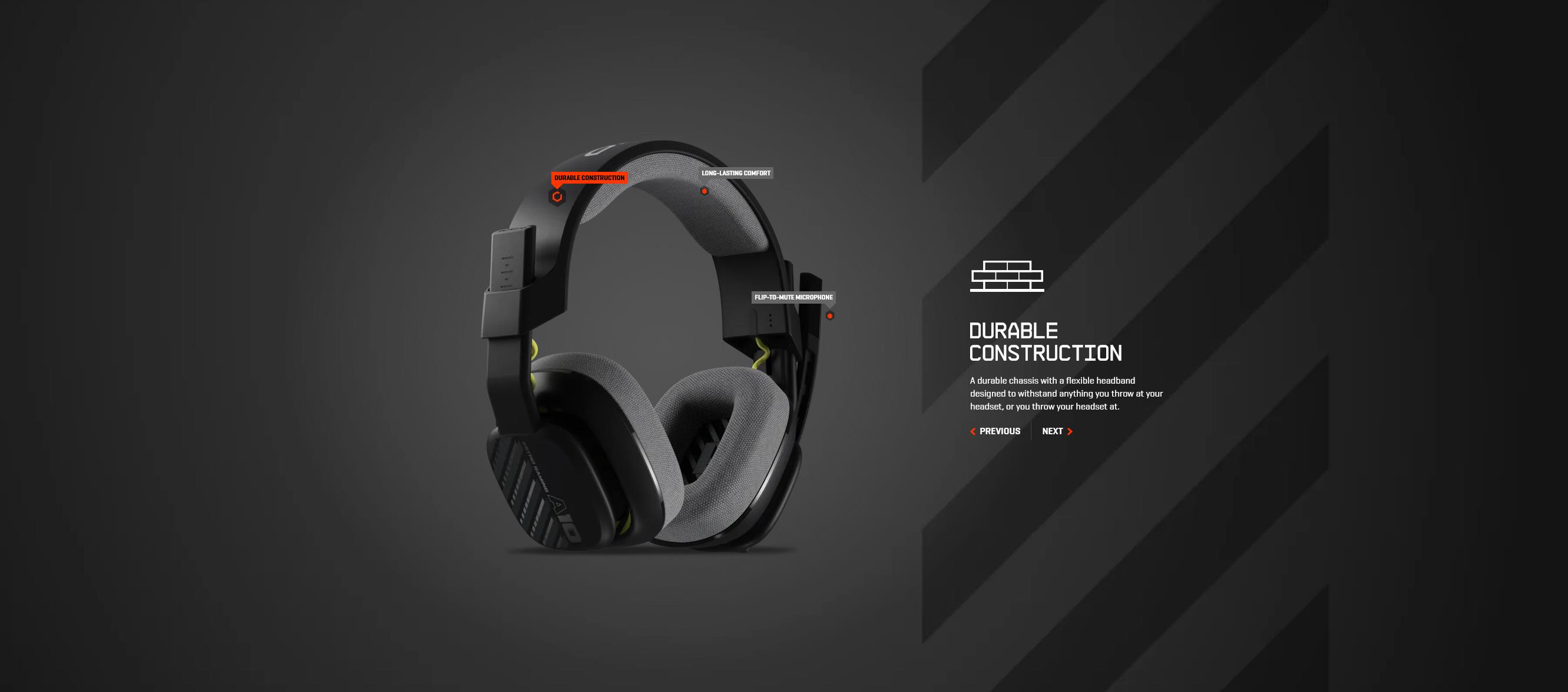 A large marketing image providing additional information about the product ASTRO Gaming A10 Gen 2 - Headset for PC (Grey) - Additional alt info not provided