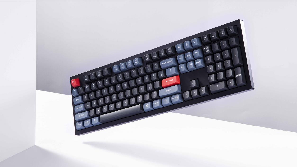 A large marketing image providing additional information about the product Keychron V6 RGB Mechanical Keyboard - Frosted Black (Brown Switch) - Additional alt info not provided