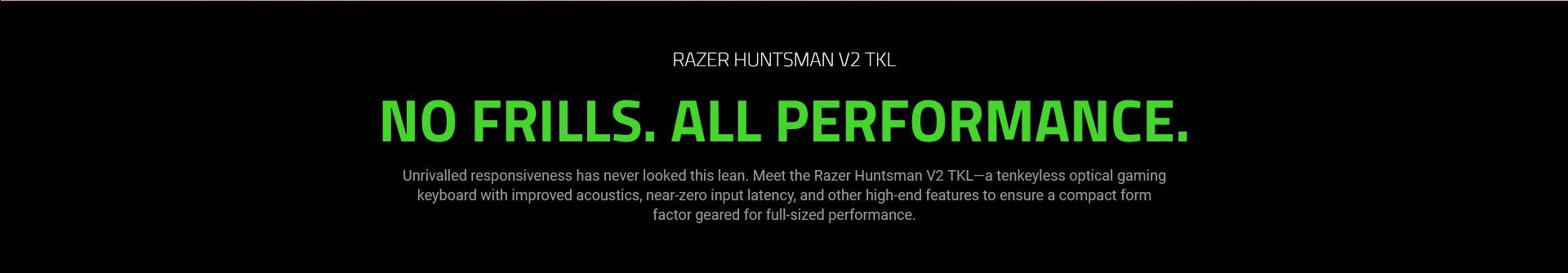 A large marketing image providing additional information about the product Razer Huntsman V2 Tenkeyless - TKL Optical Gaming Keyboard (Red Switch, Quartz Pink) - Additional alt info not provided