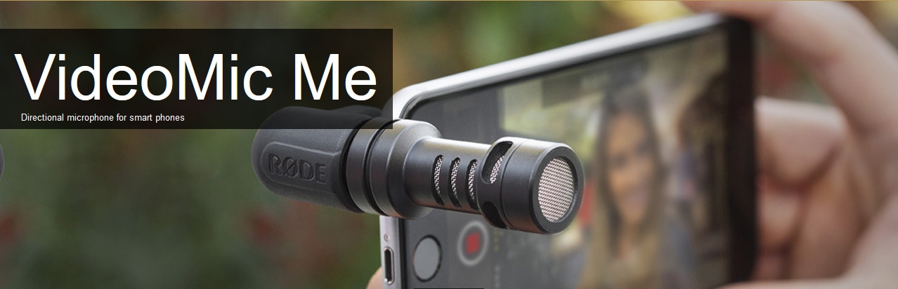 A large marketing image providing additional information about the product RODE Microphones VideoMic ME Cardioid TRRS Microphone - Additional alt info not provided