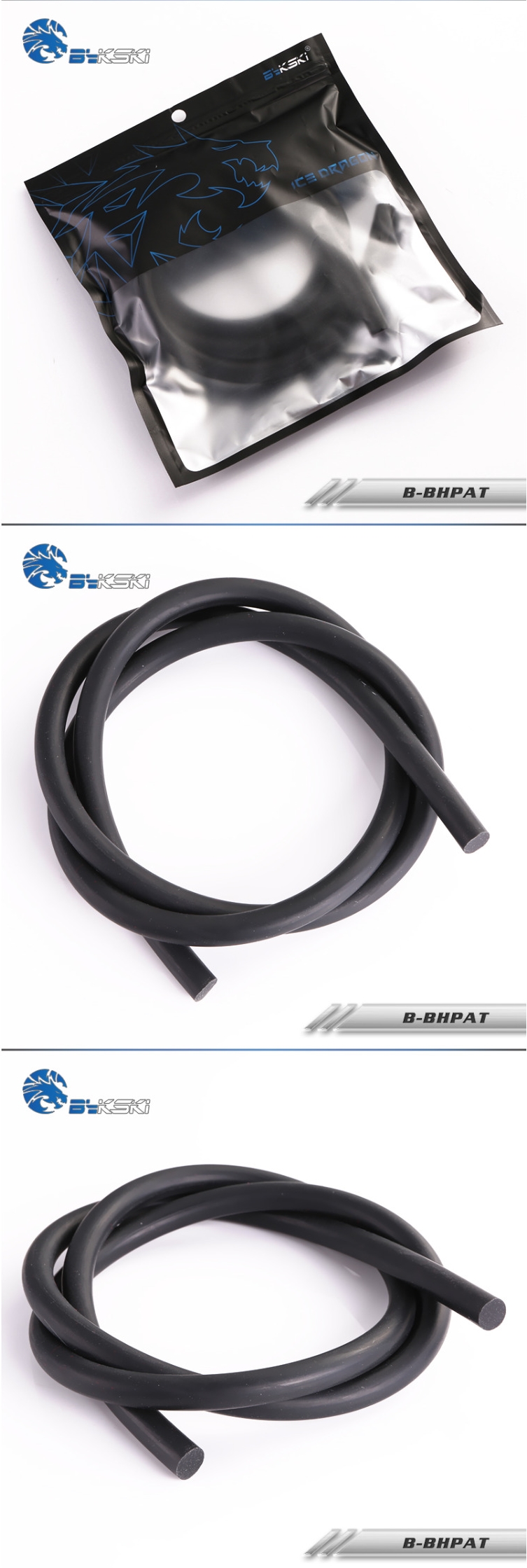 A large marketing image providing additional information about the product Bykski 14/16mm OD Hard Tubing Bend Rubber - Additional alt info not provided