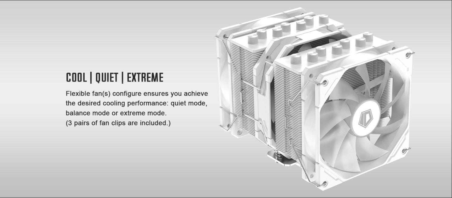 A large marketing image providing additional information about the product ID-COOLING SE-207-XT Slim Snow CPU Cooler - Additional alt info not provided
