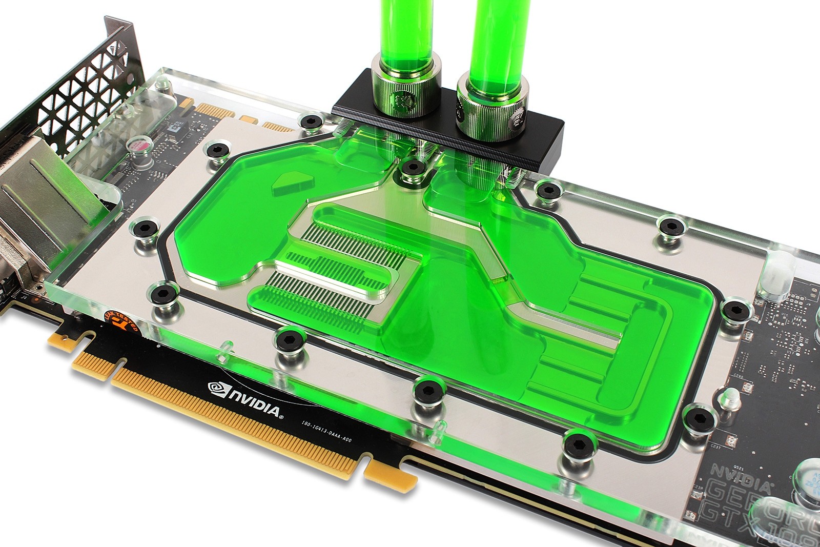 A large marketing image providing additional information about the product EK CryoFuel Acid Green 1L Premix Coolant - Additional alt info not provided